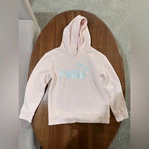 Kids Pink Puma Hoodie